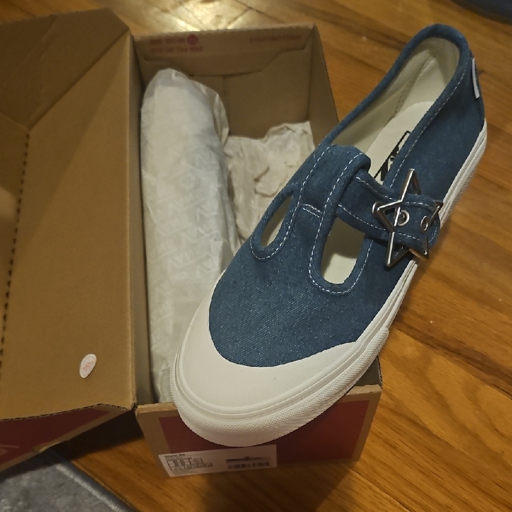 Vans Blue and White Women's Sneakers